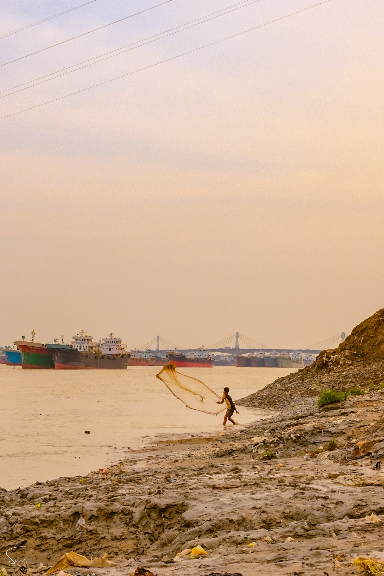 A quiet island on the water, Bangladesh