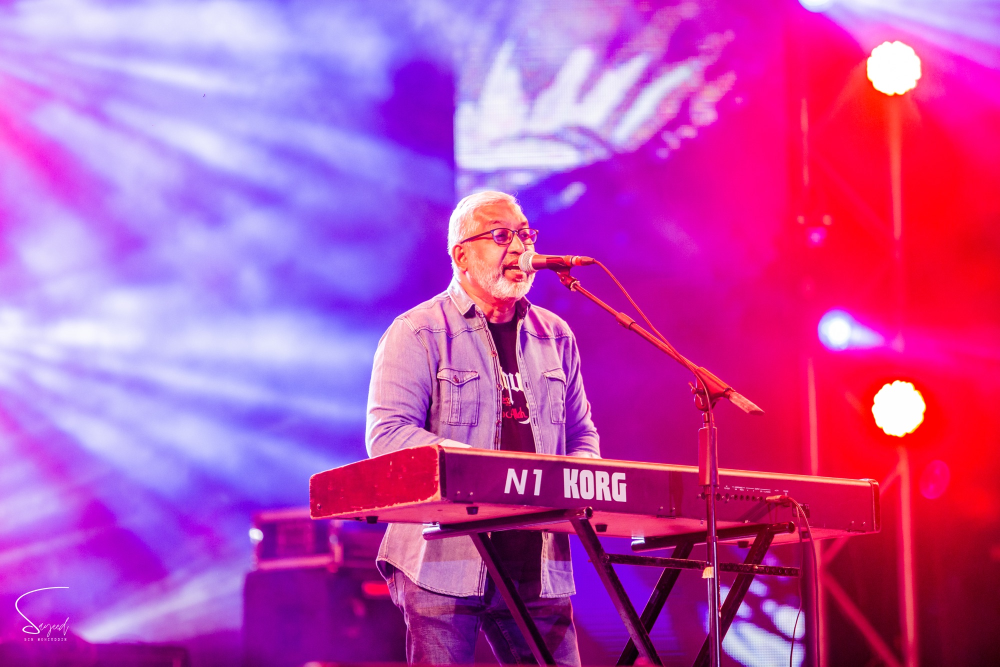 Guitarist performing at a live Bangla rock concert in Dhaka — Sayeed BM