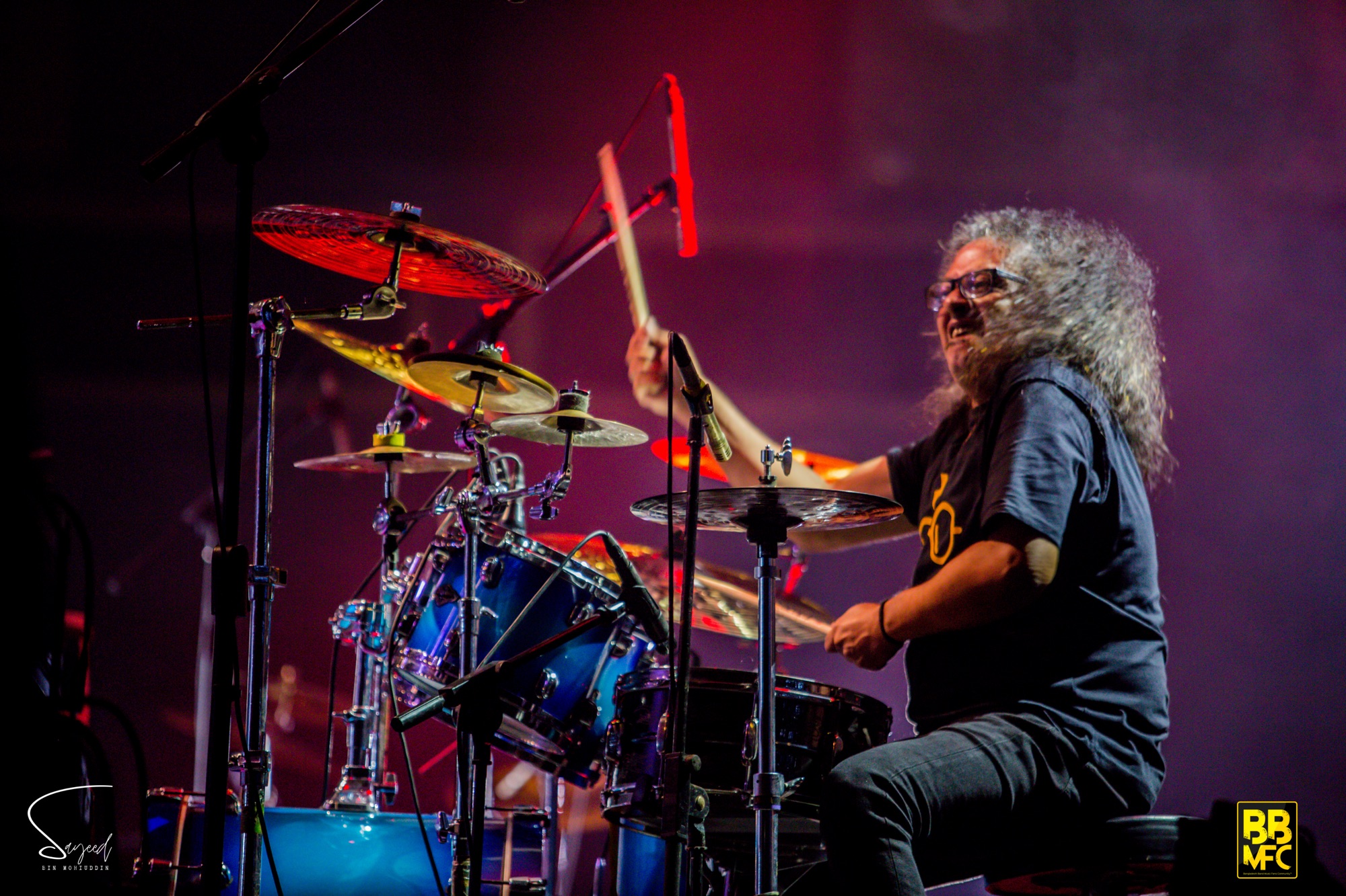 Stage moment captured from a Shironamhin concert in Dhaka — Sayeed BM